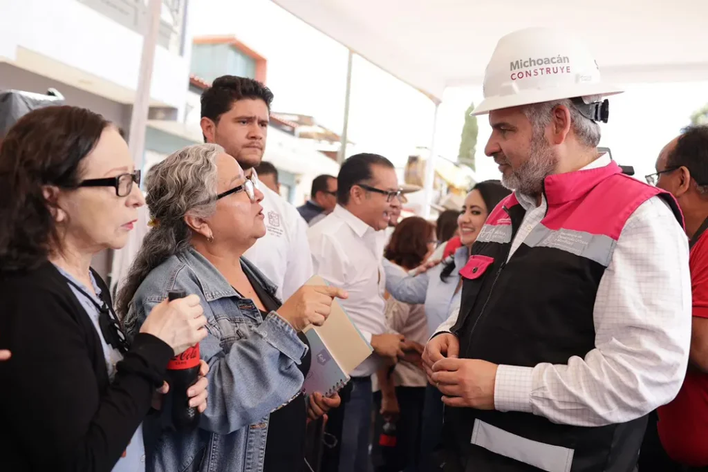 El gobernador Alfredo Ramírez Bedolla arrancó la rehabilitación de la calle Fuentes Purépechas y espacio público en Uruapan, con inversión de 2.5 mdp.