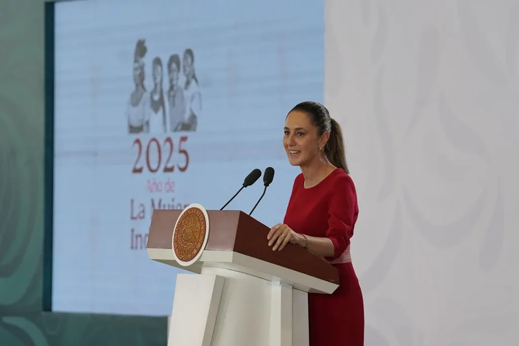 La presidenta Claudia Sheinbaum rechazó las declaraciones de Donald Trump sobre el supuesto control de EE.UU. en México, y subrayó que 