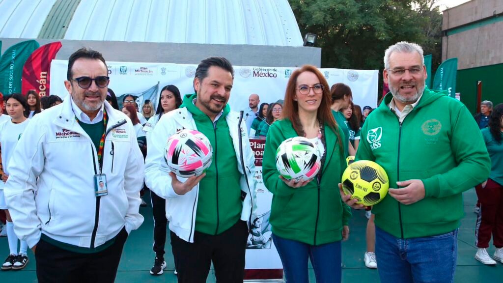 Bedolla inaugura Mundialito Futsal Femenil en Michoacán como parte del Mundial Social 2026.