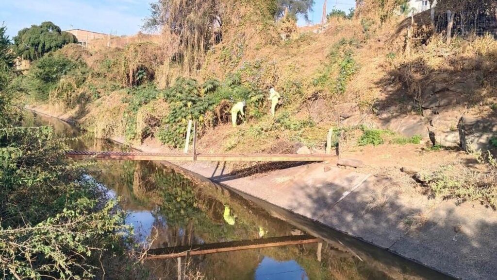 Infraestructura del Distrito de Riego 087 en Michoacán tras trabajos de mantenimiento de Conagua.