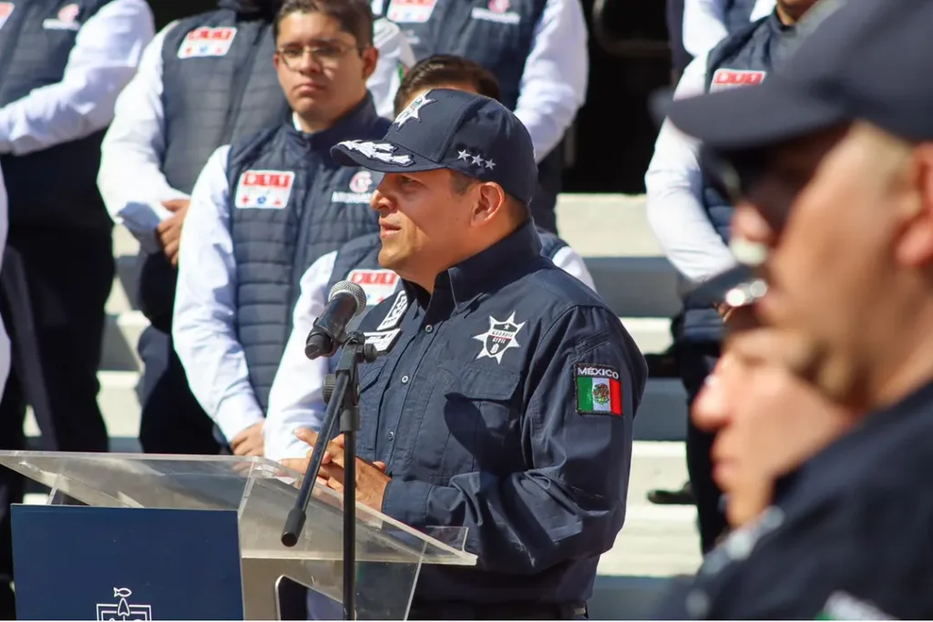 José Antonio Cruz Medina en ceremonia del 911