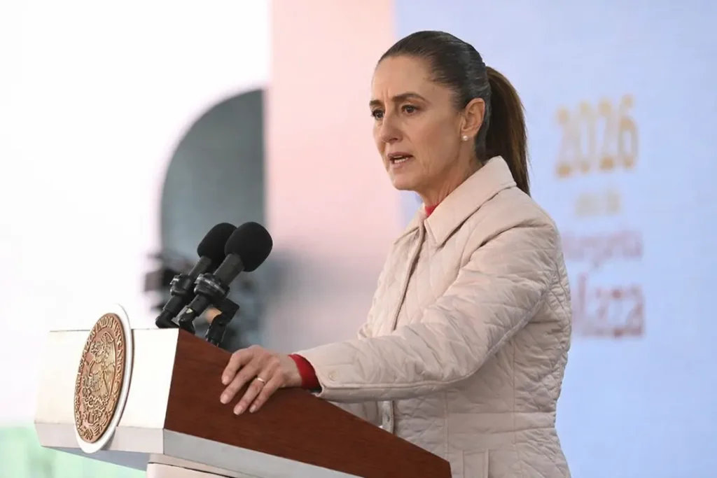 Claudia Sheinbaum habla sobre cero impunidad y denuncias por corrupción en Morelia, Michoacán.