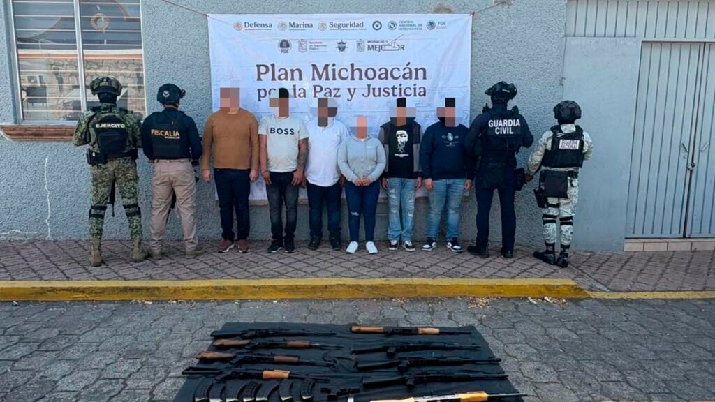 Operativo en Fuentes de Morelia asegura armas y detiene a seis personas en Michoacán