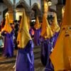 Procesión religiosa en Pátzcuaro durante Semana Santa
