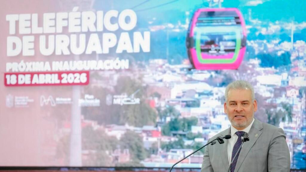 Bedolla anuncia inició de labores de Teleférico de Uruapan
