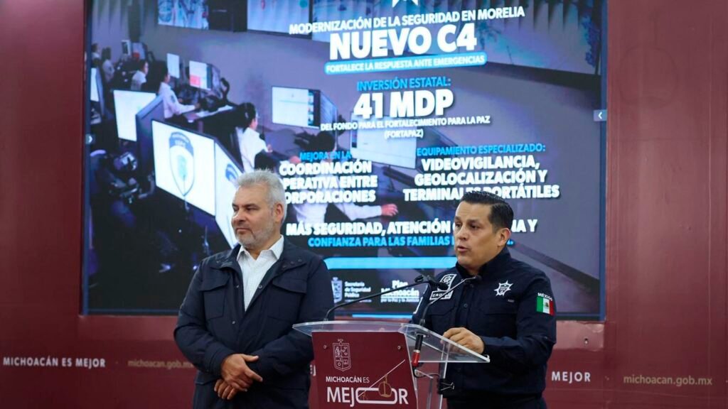 Alfredo Ramírez Bedolla anuncia nuevo C4 en Morelia