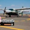 Avión de Aerus en ruta AIFA Morelia Uruapan