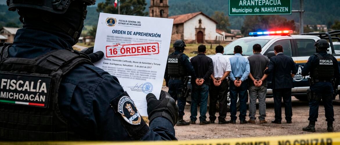 Fiscalía de Michoacán obtiene órdenes de aprehensión por caso Arantepacua