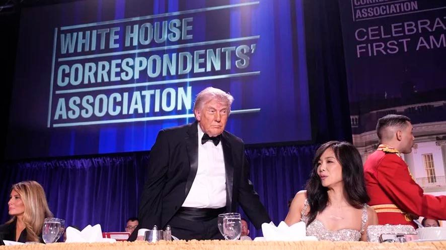 evacuación en la cena de corresponsales tras disparos