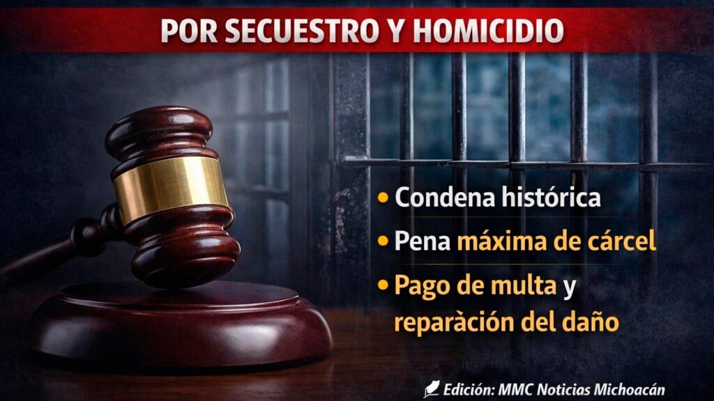 La Fiscalía de Michoacán obtuvo la sentencia máxima