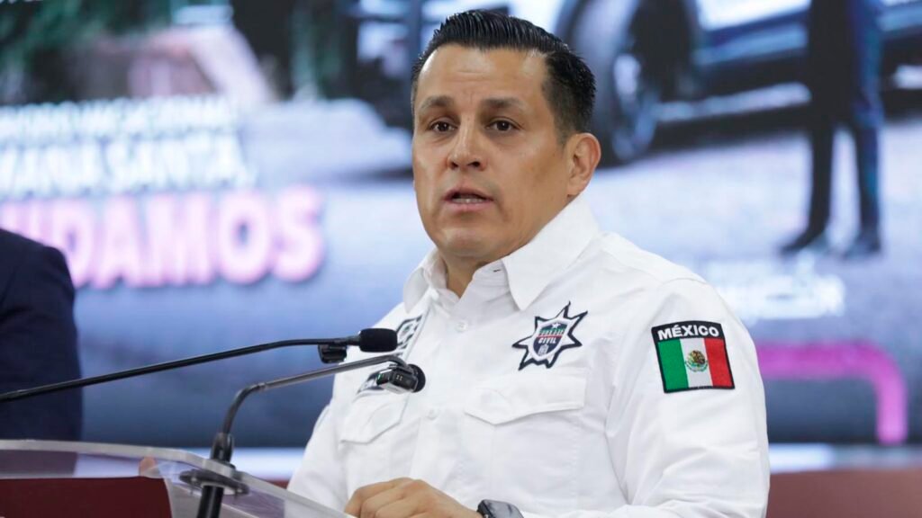 José Antonio Cruz Medina titular de la SSP Michoacán en conferencia