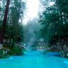Albercas de aguas termales en Rancho Viejo Los Azufres