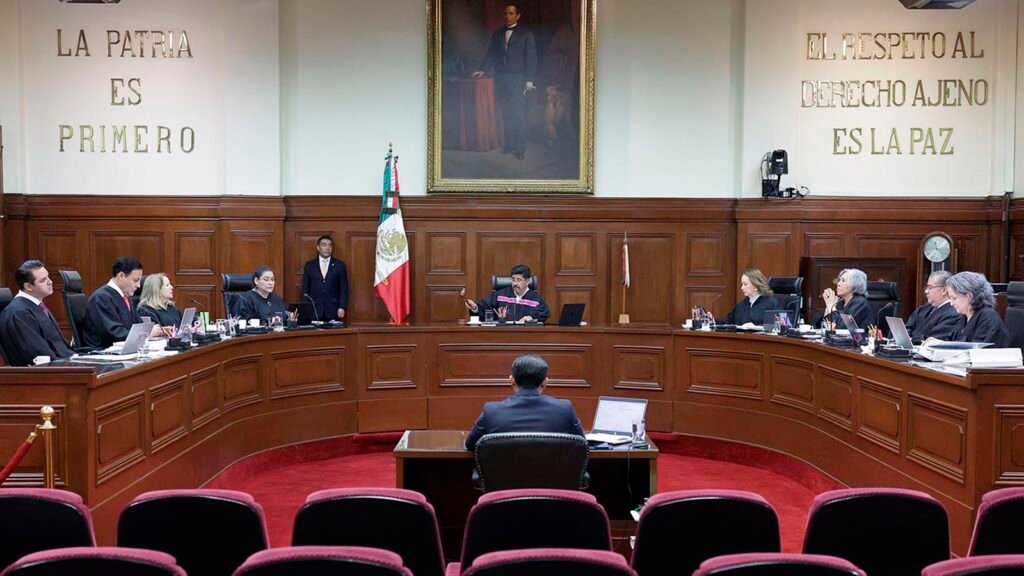 Ministros de la Suprema Corte en sesión del Pleno