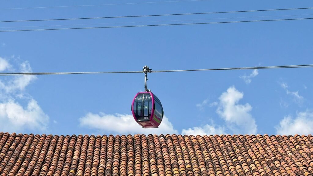 Teleférico de Uruapan con vista al Parque Nacional Barranca del Cupatitzio