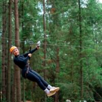 tirolesas en los azufres