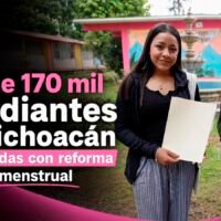 Estudiantes de nivel medio superior y superior beneficiadas por la reforma de salud menstrual en Michoacán