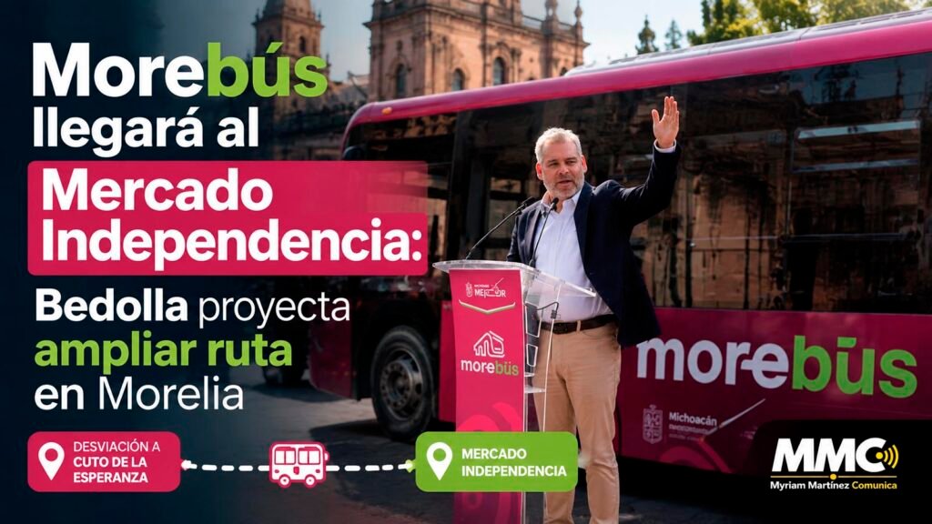 Zona del Mercado Independencia donde proyectan ampliar la ruta del Morebús