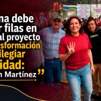 Myriam Martínez Ramírez llama a la militancia de Morena a fortalecer la unidad