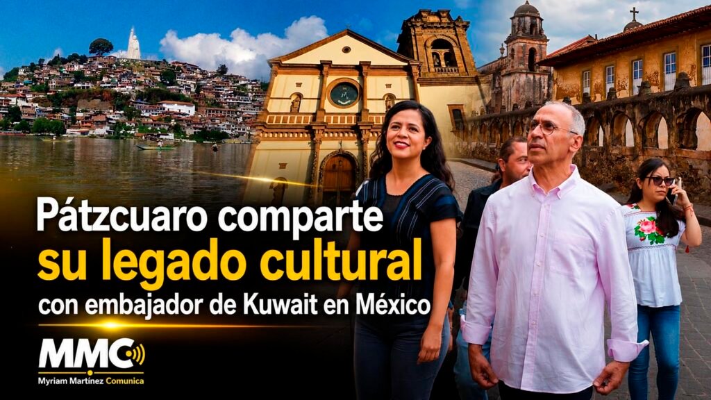 Salah Suleiman Al-Haddad, embajador de Kuwait en México en visita a Pátzcuaro, Michoacán