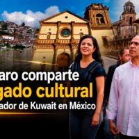 Salah Suleiman Al-Haddad, embajador de Kuwait en México en visita a Pátzcuaro, Michoacán