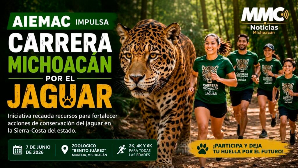 Presentan la Carrera Michoacán por el Jaguar en Morelia