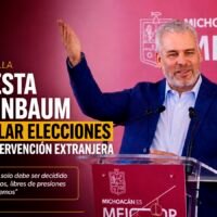 Alfredo Ramírez Bedolla respalda propuesta de Sheinbaum sobre nulidad electoral por intervención extranjera
