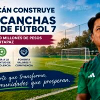 César Erwin Sánchez Coria informa sobre las Canchas por la Paz en Michoacán