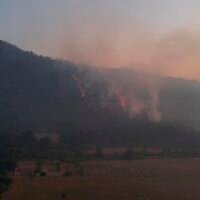 Incendio forestal en Pátzcuaro