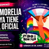 Cartel oficial del Pride Morelia 2026 con lema sobre memoria trans