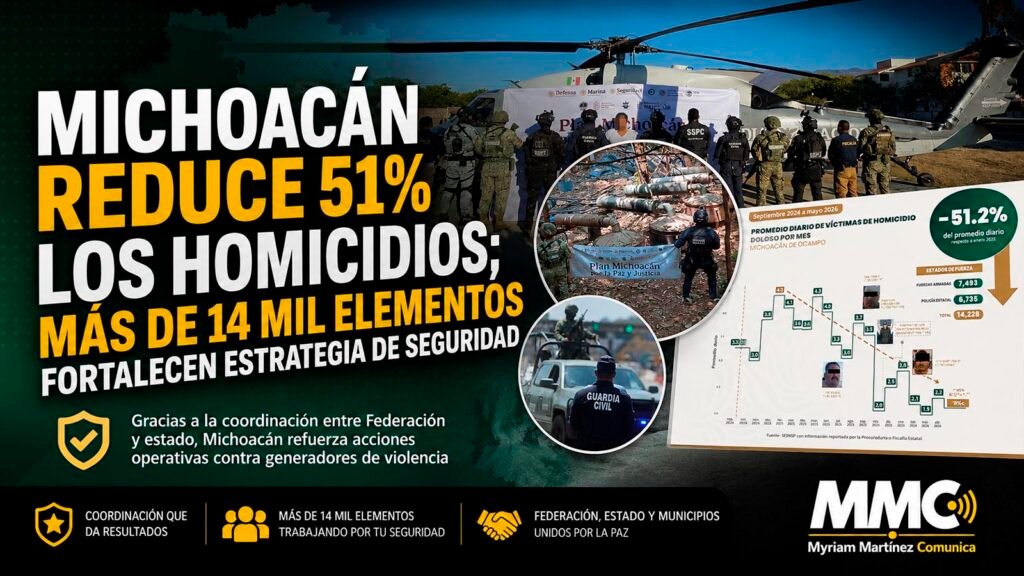 Despliegue de fuerzas de seguridad en Michoacán