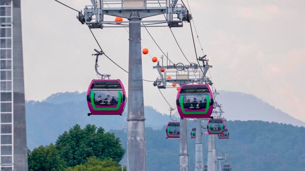 Teleférico de Uruapan con vista panorámica de la ciudad