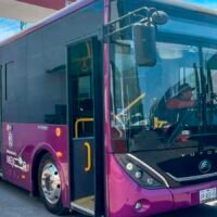 Unidad del Morebús durante pruebas operativas en Morelia