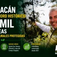 Michoacán alcanzó 235 mil hectáreas de Áreas Naturales Protegidas.