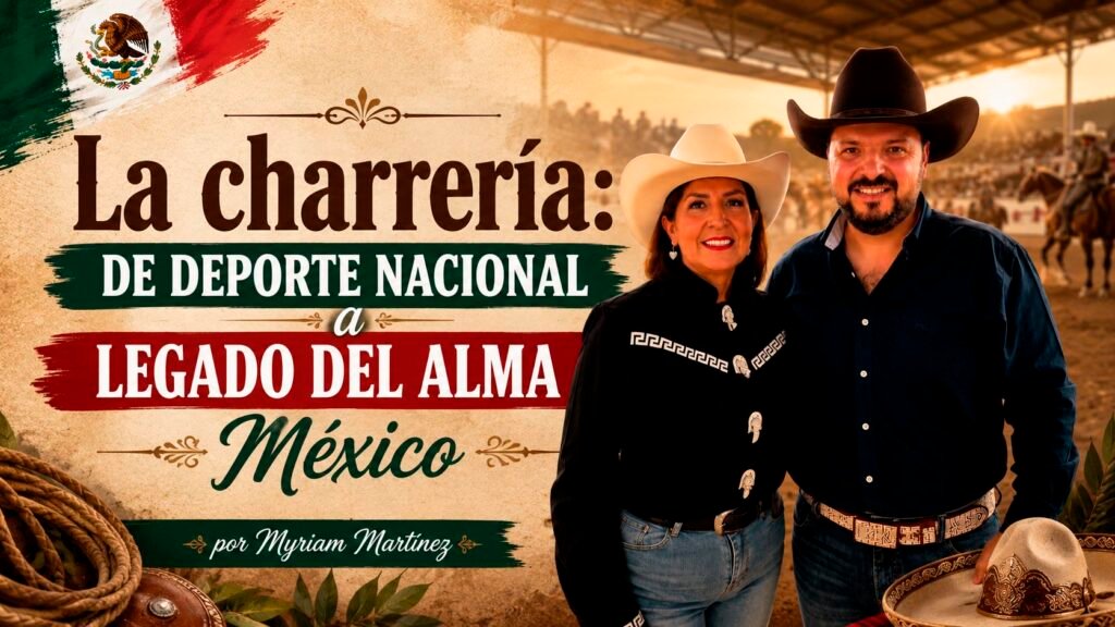 Myriam Martínez junto Raúl Villaseñor Villaseñor durante el Campeonato Estatal Charro Michoacán 2026