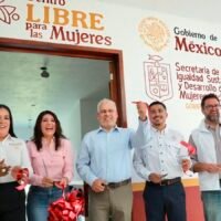 Alfredo Ramírez Bedolla inaugura el Centro LIBRE para las mujeres en Yurécuaro, Michoacán.