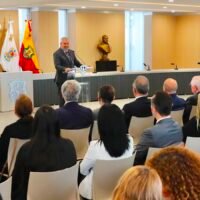 Alfredo Ramírez Bedolla durante la conmemoración de los 25 años del rescate del Centro Histórico de Morelia.