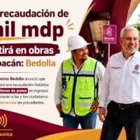 Alfredo Ramírez Bedolla anuncia una recaudación histórica de 10 mil millones de pesos en Michoacán.