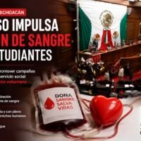 Jóvenes participan en campañas de concientización sobre la donación altruista de sangre.