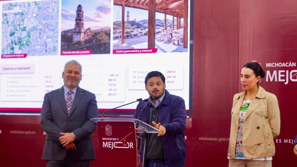 Alfredo Ramírez Bedolla anuncia una inversión federal de 300 millones de pesos para infraestructura turística en Michoacán.