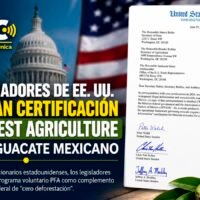 Carta firmada por cinco senadores de Estados Unidos sobre la certificación Pro-Forest Agriculture.