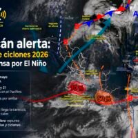 Personal de Protección Civil de Michoacán durante la temporada de ciclones tropicales 2026.