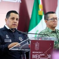Autoridades de la SSP presentan resultados de los operativos realizados durante junio en Michoacán.