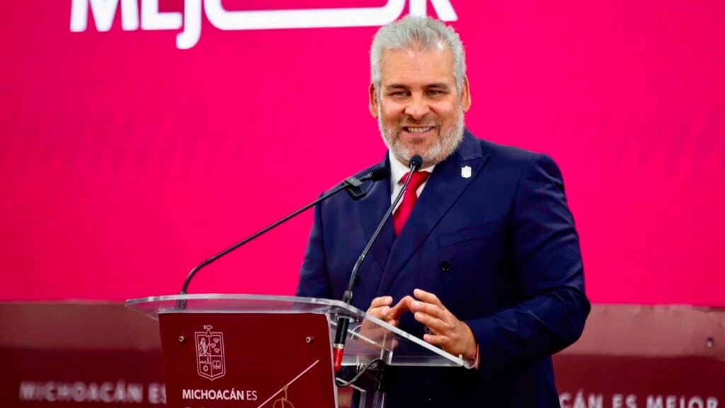 Alfredo Ramírez Bedolla informa sobre los resultados de la Estrategia Contra la Extorsión en Michoacán.