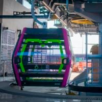 Cabinas inteligentes del teleférico de Morelia con diseño moderno y tecnología de última generación.