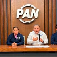 Carlos Humberto Quintana Martínez, presidente del PAN en Michoacán, durante un posicionamiento sobre el proceso interno rumbo a 2027.