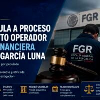 Fiscalía General de la República informa sobre la vinculación a proceso de un presunto operador financiero relacionado con la investigación del caso Genaro García Luna.