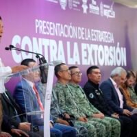 José Antonio Cruz Medina presenta la estrategia estatal contra la extorsión en Michoacán.
