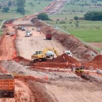 Construcción del nuevo libramiento de Maravatío en el oriente de Michoacán.