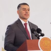 Omar García Harfuch presenta los resultados de la Estrategia Nacional de Seguridad en Michoacán.