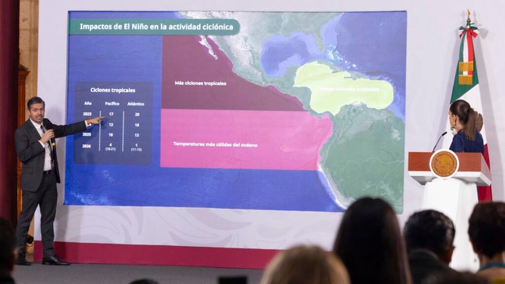 El Gobierno de México prepara un sistema nacional de alertas por celular para informar oportunamente sobre lluvias, ciclones y riesgos asociados al fenómeno de El Niño.